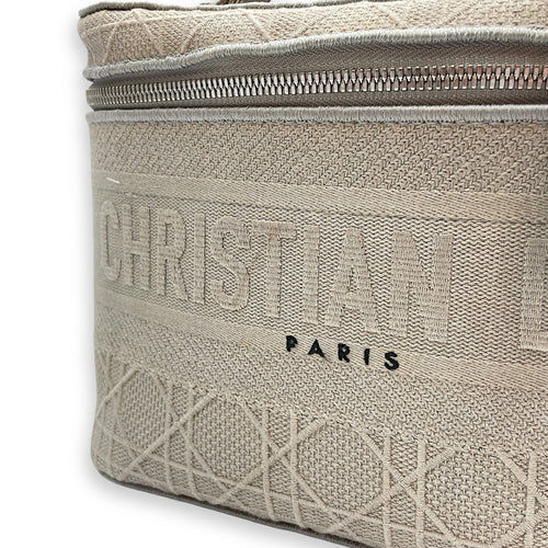 Diortravel Grey Vanity Case in Canvas Silver hardware CL2603-20374 8