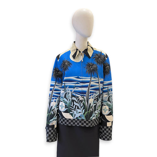 LV Damier Pacific Jacket  46 Blue Ready-To-Wear in Viscose CL2603-20387 1