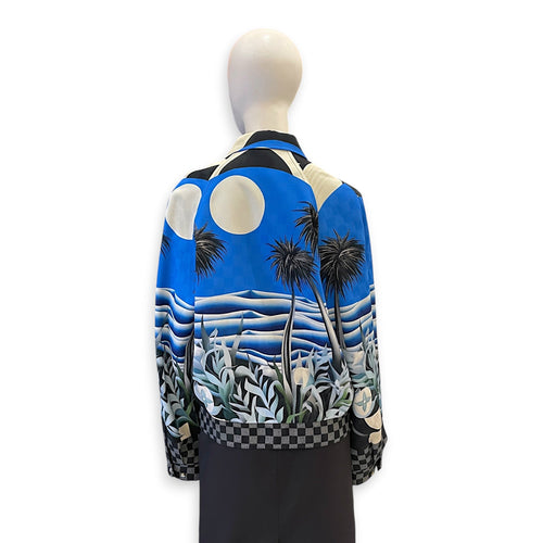 LV Damier Pacific Jacket  46 Blue Ready-To-Wear in Viscose CL2603-20387 2