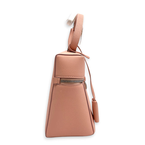 L27 Pink Crossbody Bag in Calfskin Silver hardware