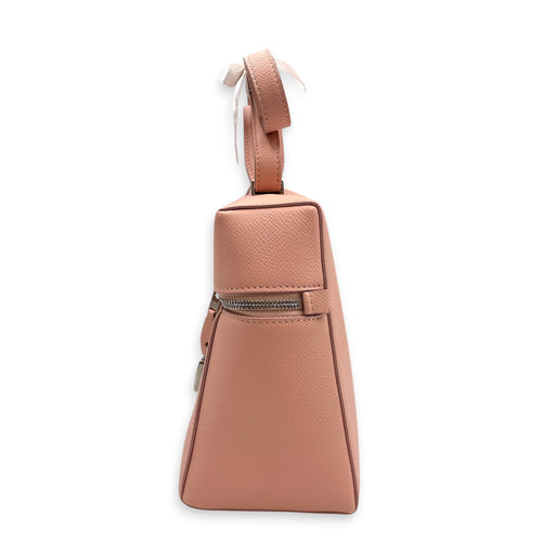 L27 Pink Crossbody Bag in Calfskin Silver hardware