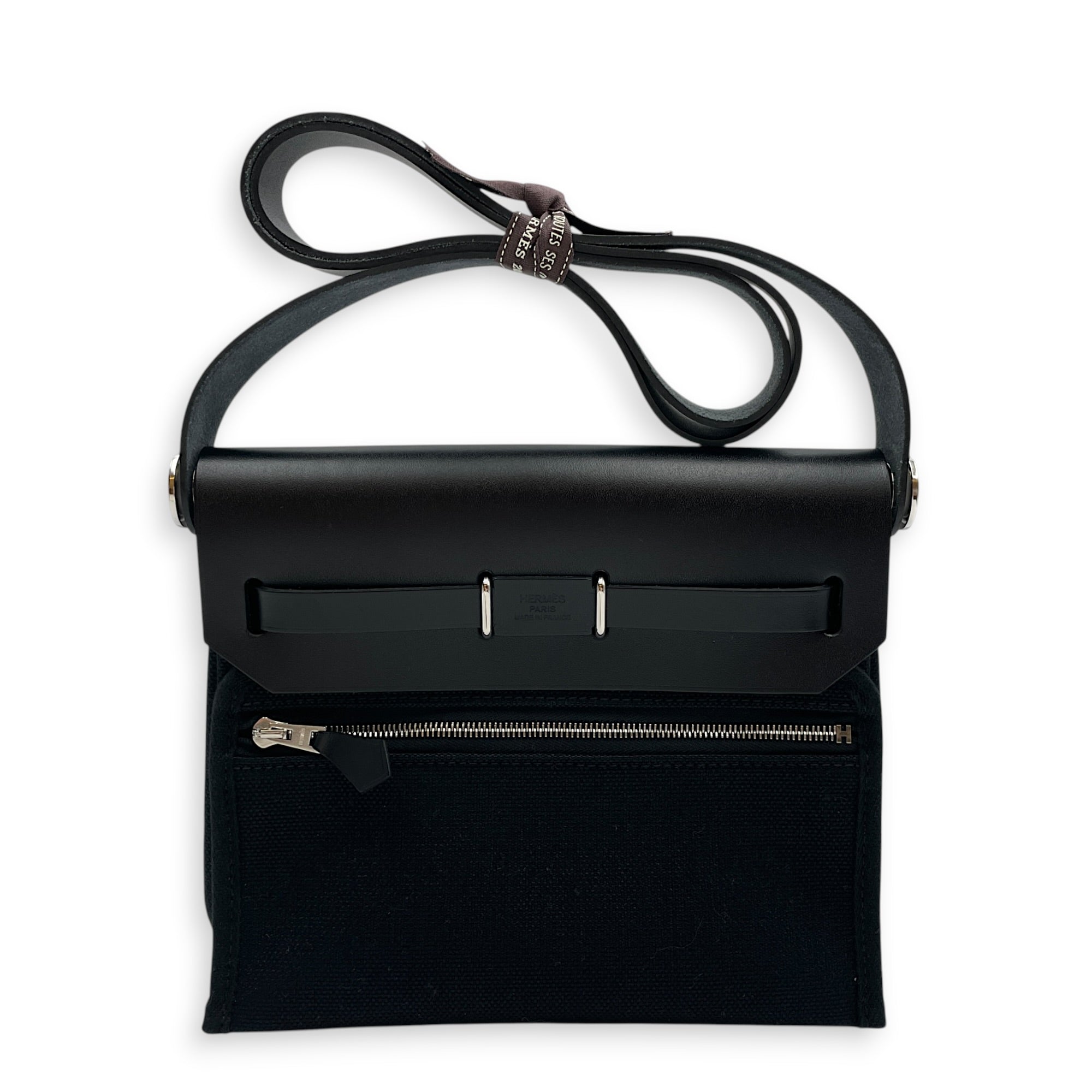 Herbag 20 Black in Vache Hunter/Toile Palladium hardware