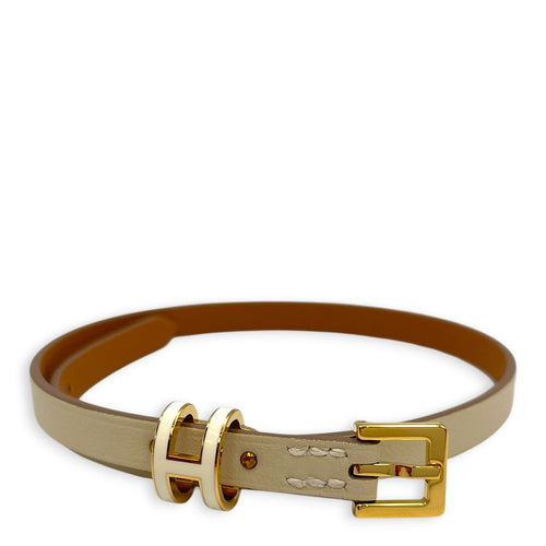 Pop H Double Tour T2 Craie Bracelet in Swift Gold hardware CL2603-20400 3