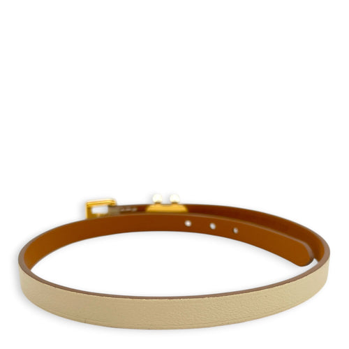 Pop H Double Tour T2 Craie Bracelet in Swift Gold hardware CL2603-20400 4