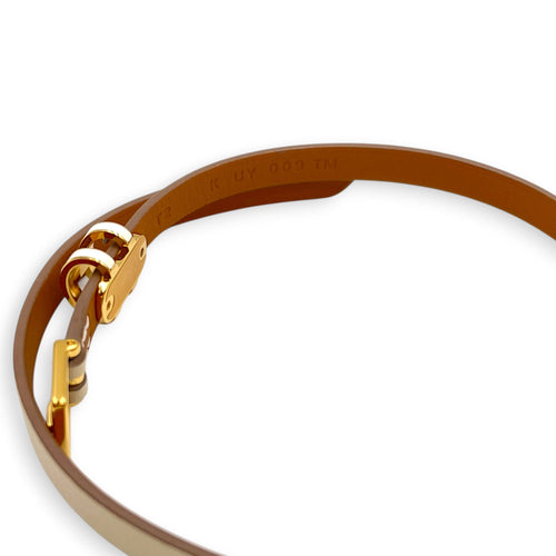 Pop H Double Tour T2 Craie Bracelet in Swift Gold hardware CL2603-20400 5