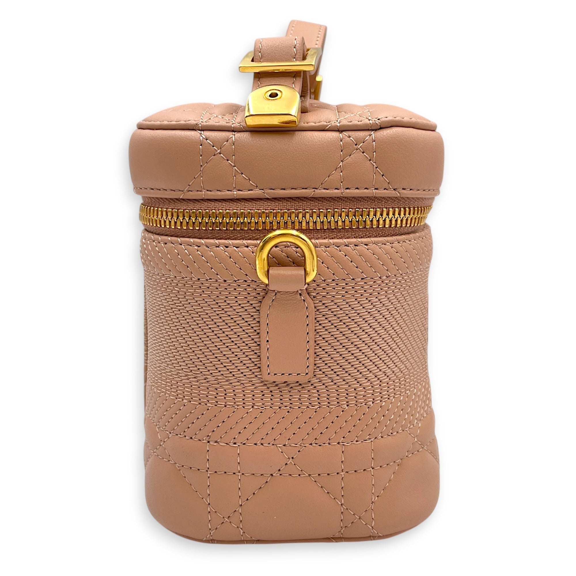 Diortravel Small Nude Vanity Case in Calfskin Gold hardware CL2603-20403 3
