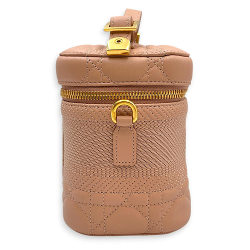 Diortravel Small Nude Vanity Case in Calfskin Gold hardware CL2603-20403 3