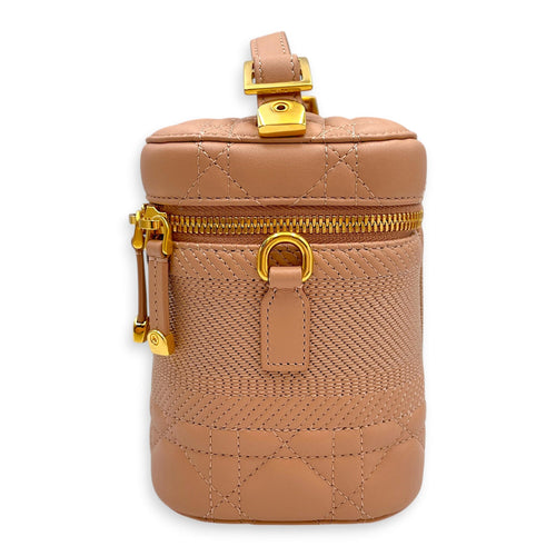 Diortravel Small Nude Vanity Case in Calfskin Gold hardware CL2603-20403 4
