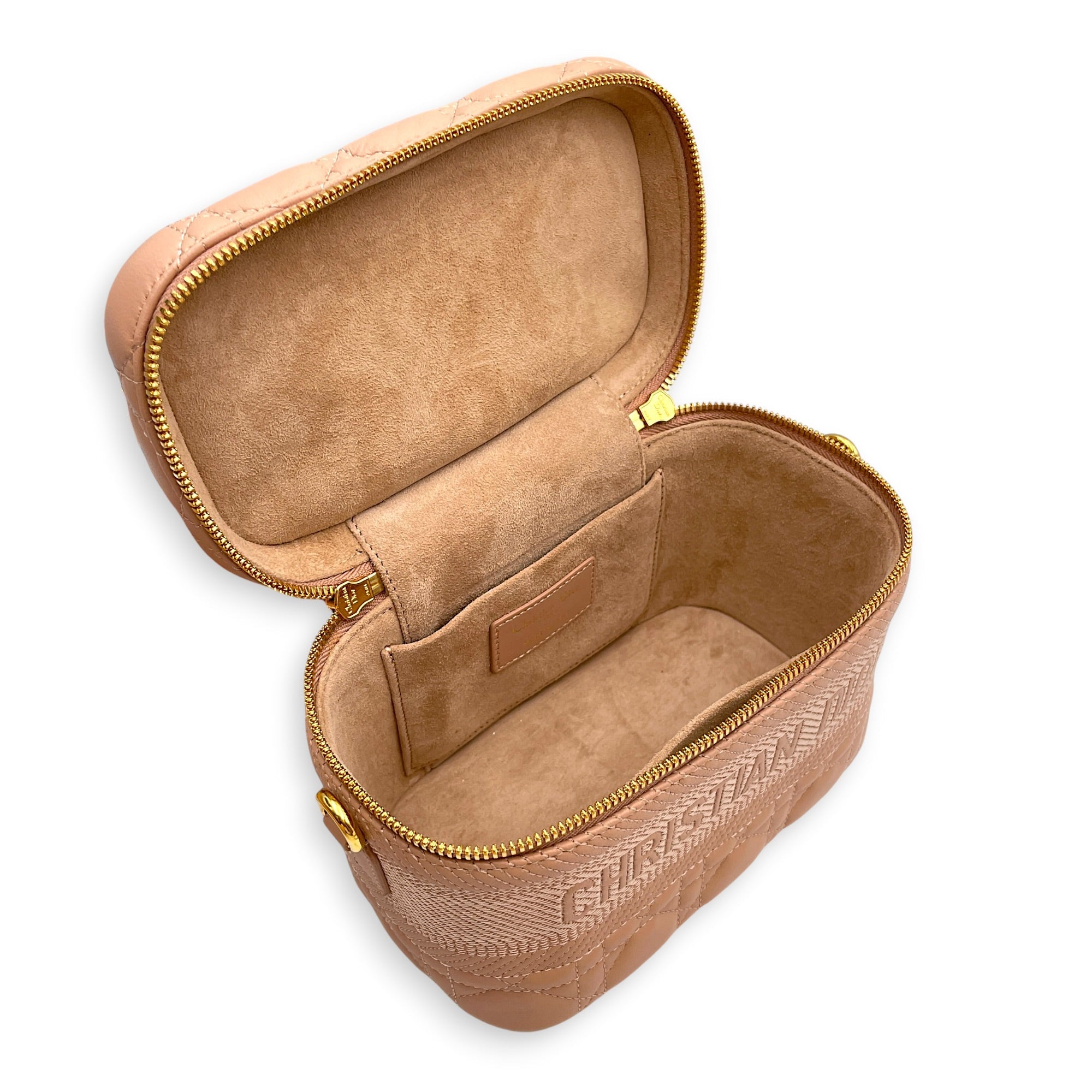 Diortravel Small Nude Vanity Case in Calfskin Gold hardware CL2603-20403 6