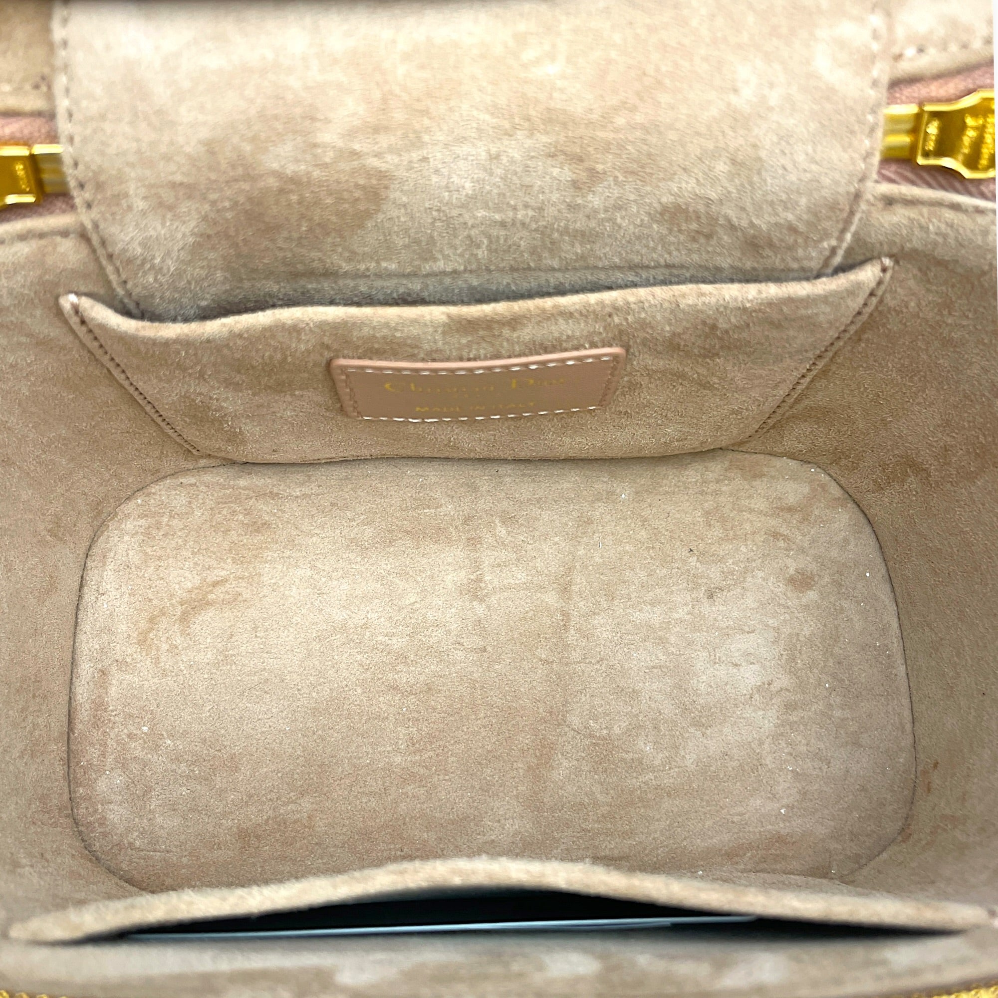 Diortravel Small Nude Vanity Case in Calfskin Gold hardware CL2603-20403 7