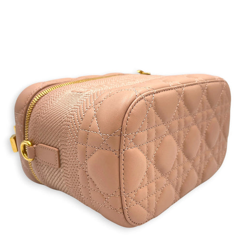 Diortravel Small Nude Vanity Case in Calfskin Gold hardware CL2603-20403 8