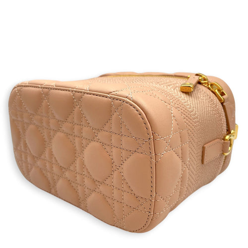 Diortravel Small Nude Vanity Case in Calfskin Gold hardware CL2603-20403 9