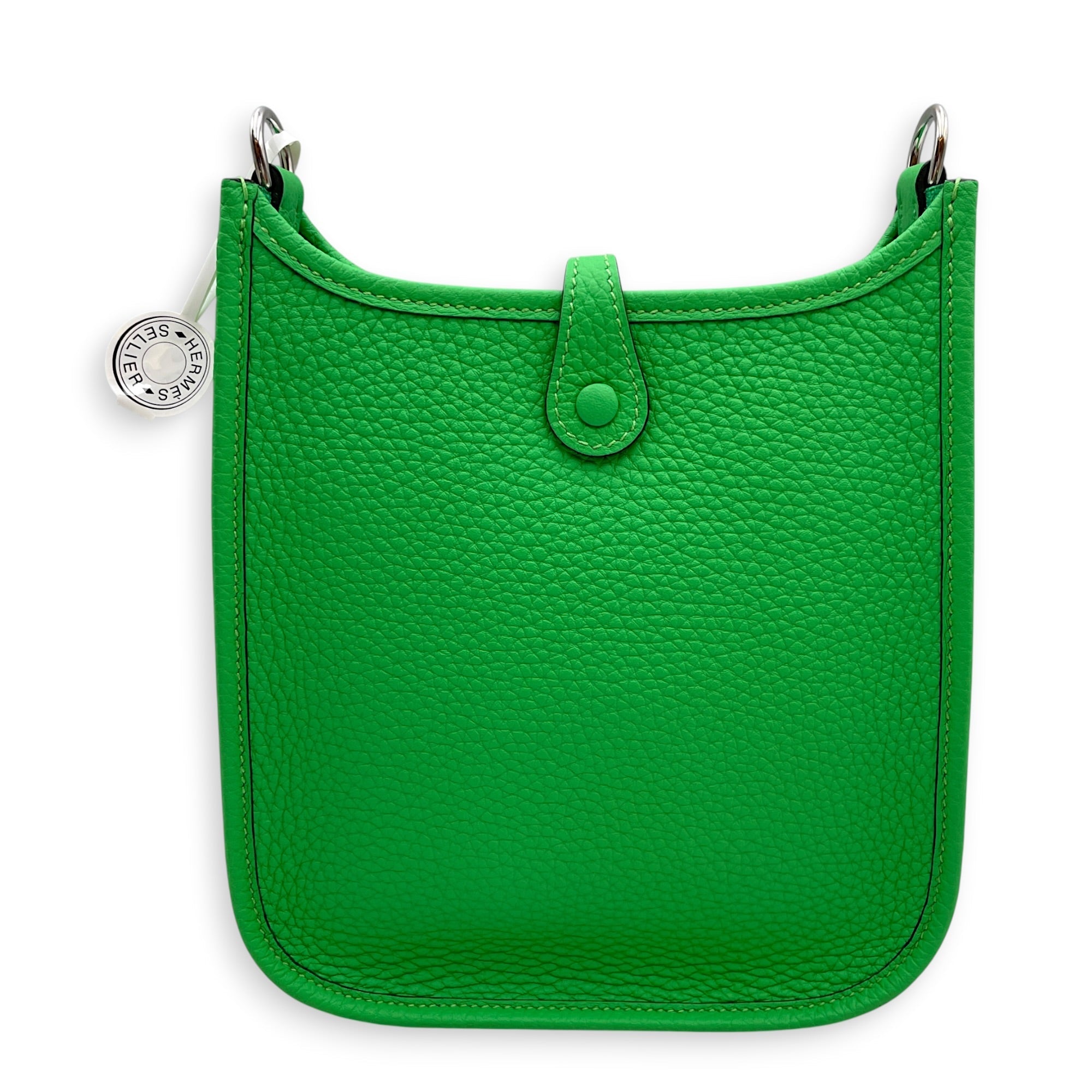 Evelyne Mini Vert Comics in Clemence Palladium hardware CL2603-20410 2