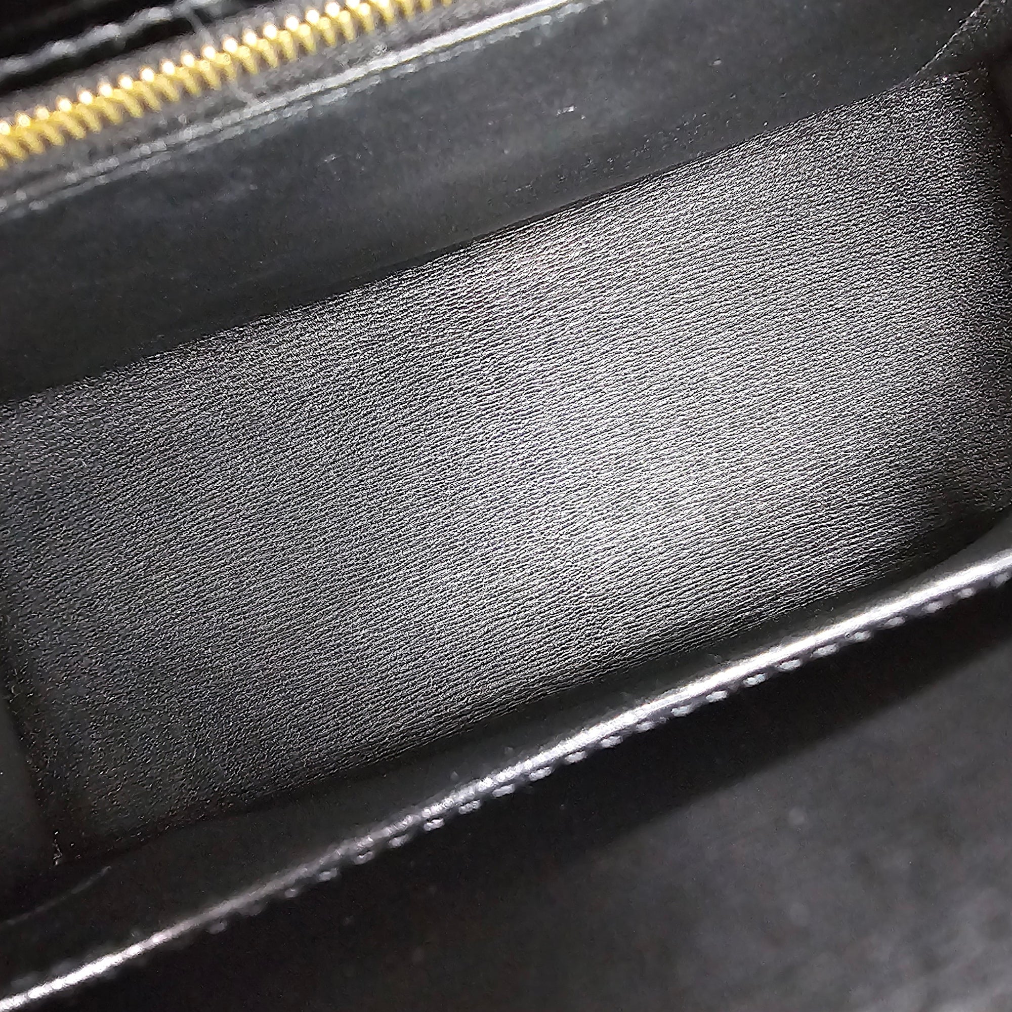 Sellier Kelly 25 Black in Shiny Alligator Gold hardware CL2603-20411 6