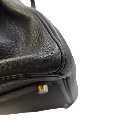 Birkin 35 Black in Clemence Palladium hardware