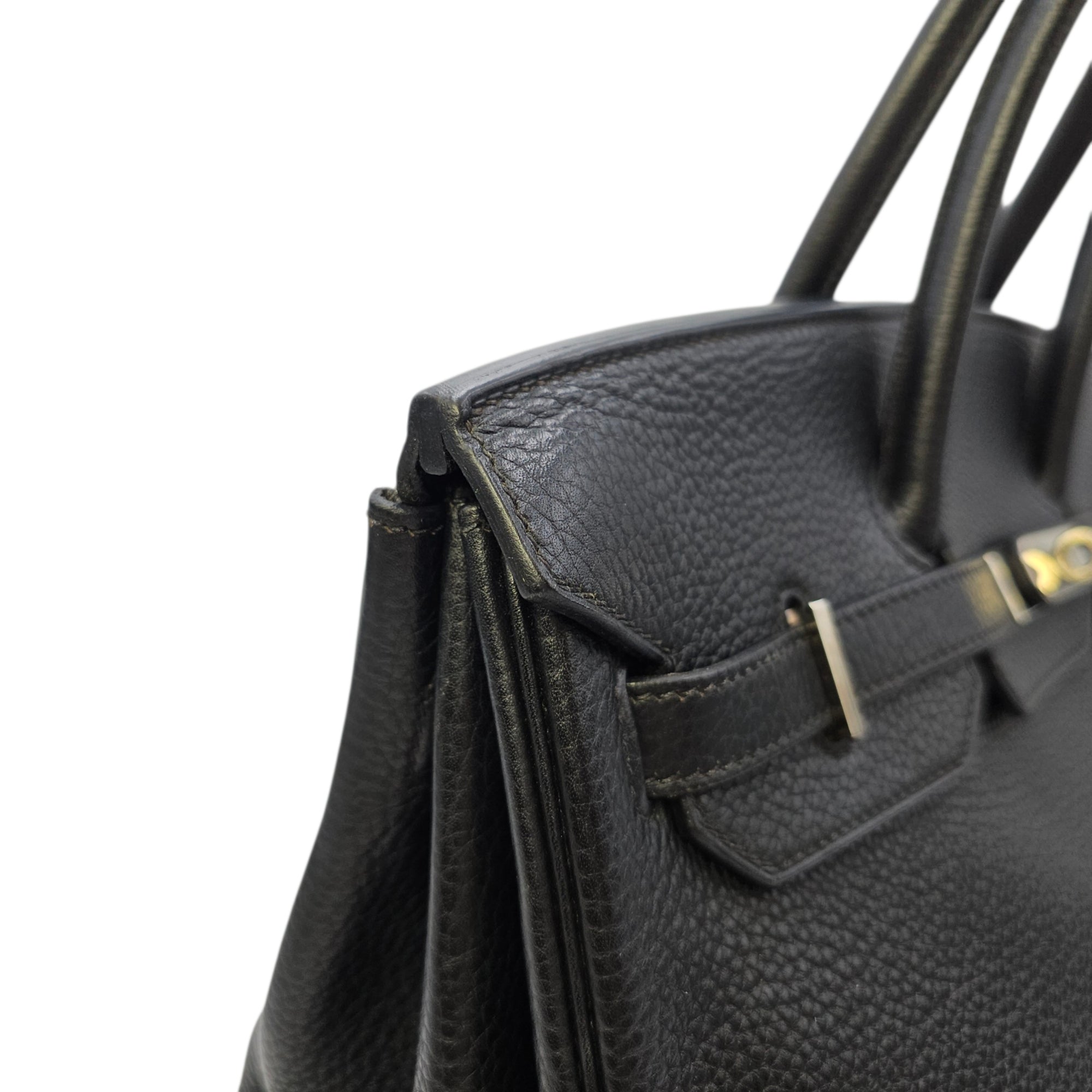 Birkin 35 Black in Clemence Palladium hardware