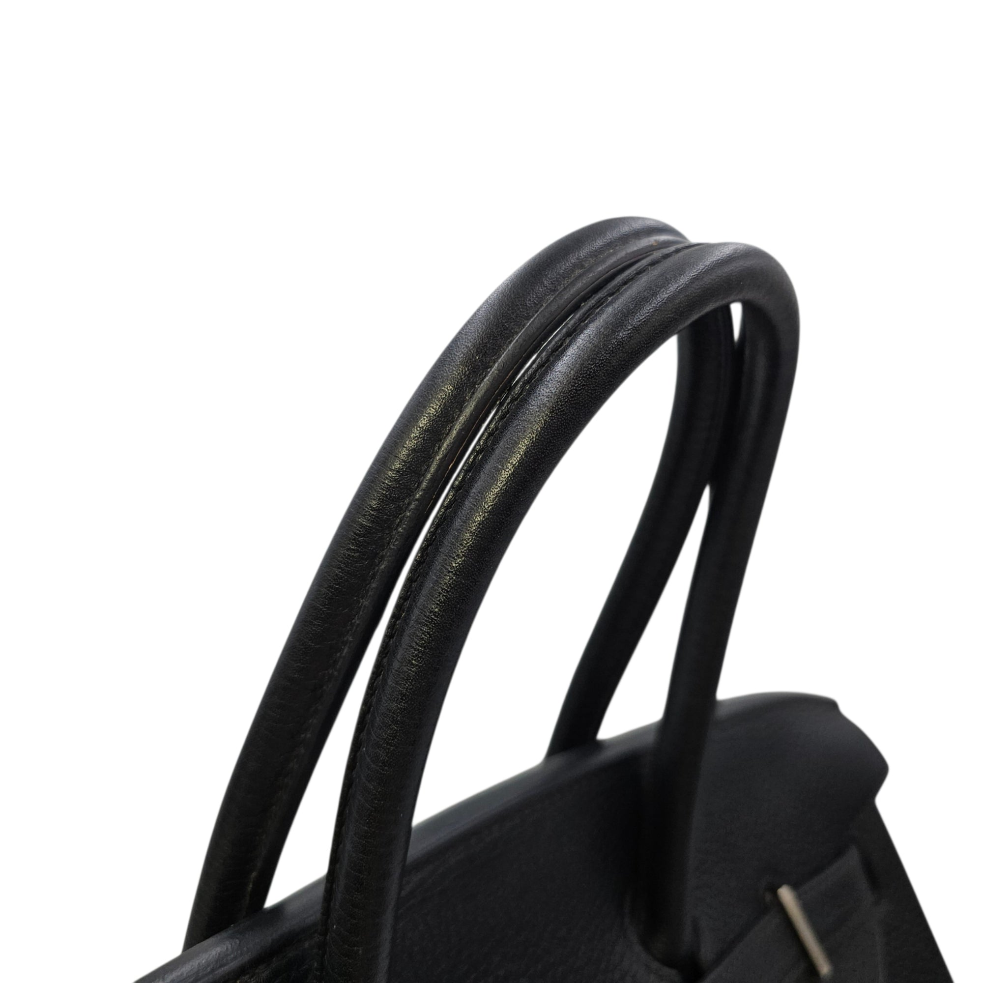 Birkin 35 Black in Clemence Palladium hardware