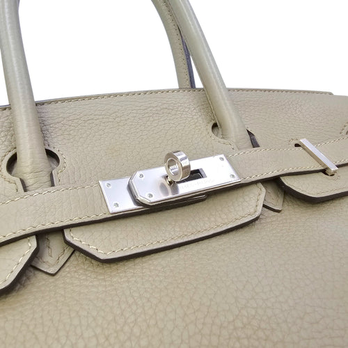 Birkin 30 Sauge in Clemence Palladium hardware CL2603-20423 12
