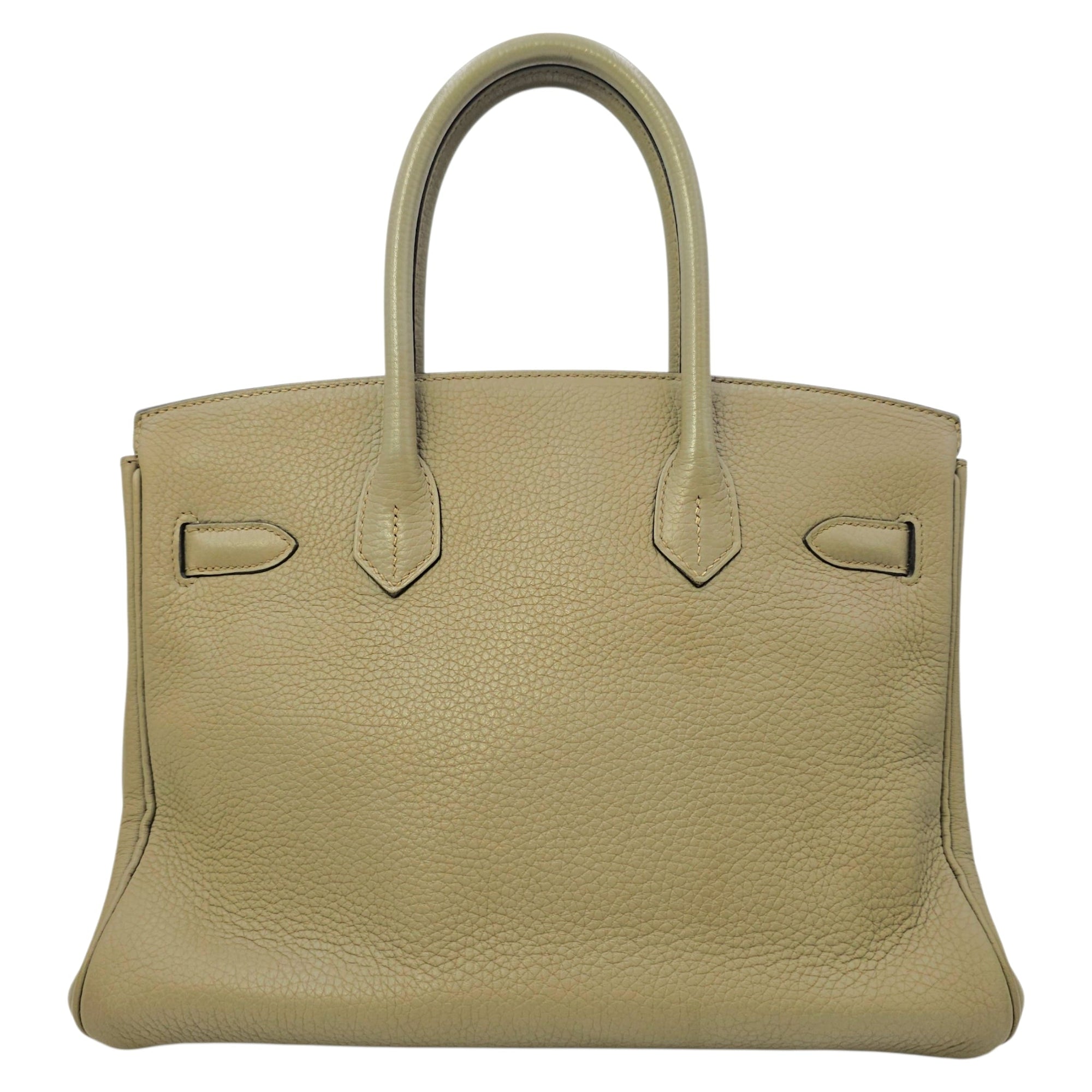 Birkin 30 Sauge in Clemence Palladium hardware CL2603-20423 2