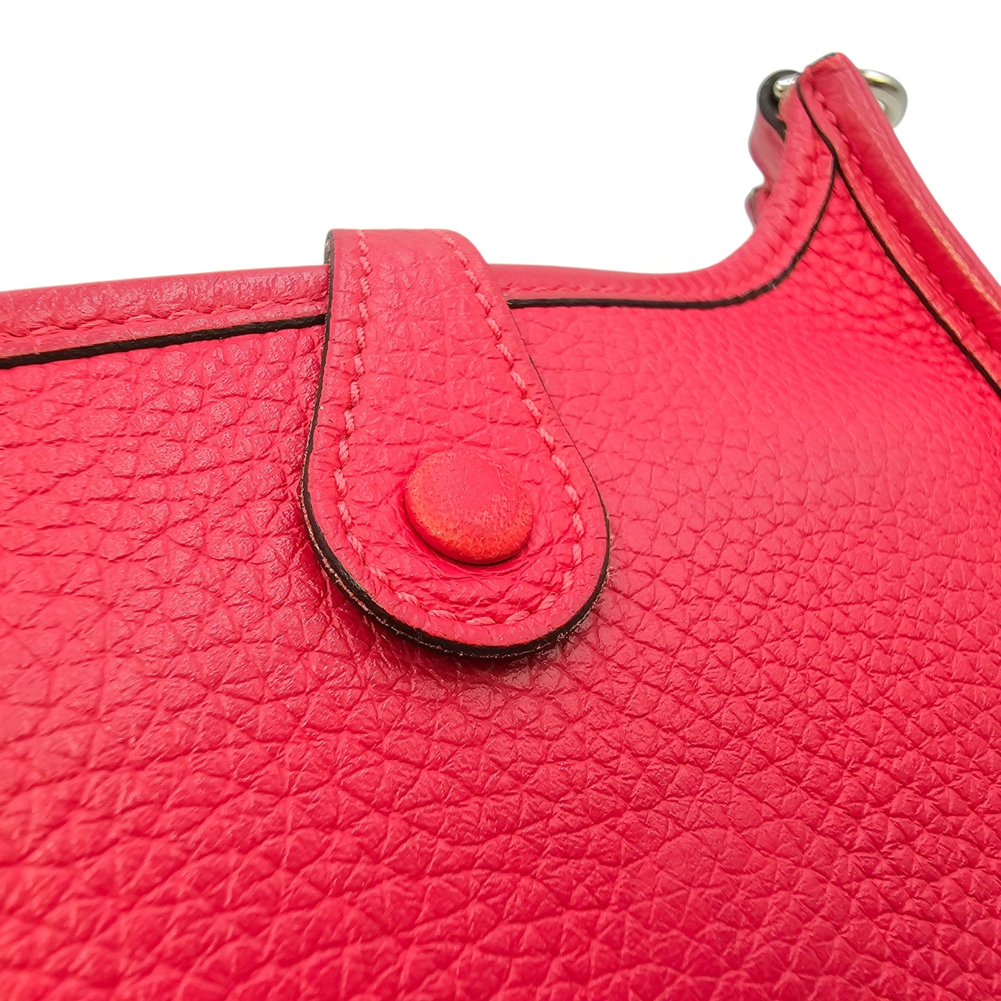 Evelyne Mini Framboise in Clemence Palladium hardware CL2603-20426 13