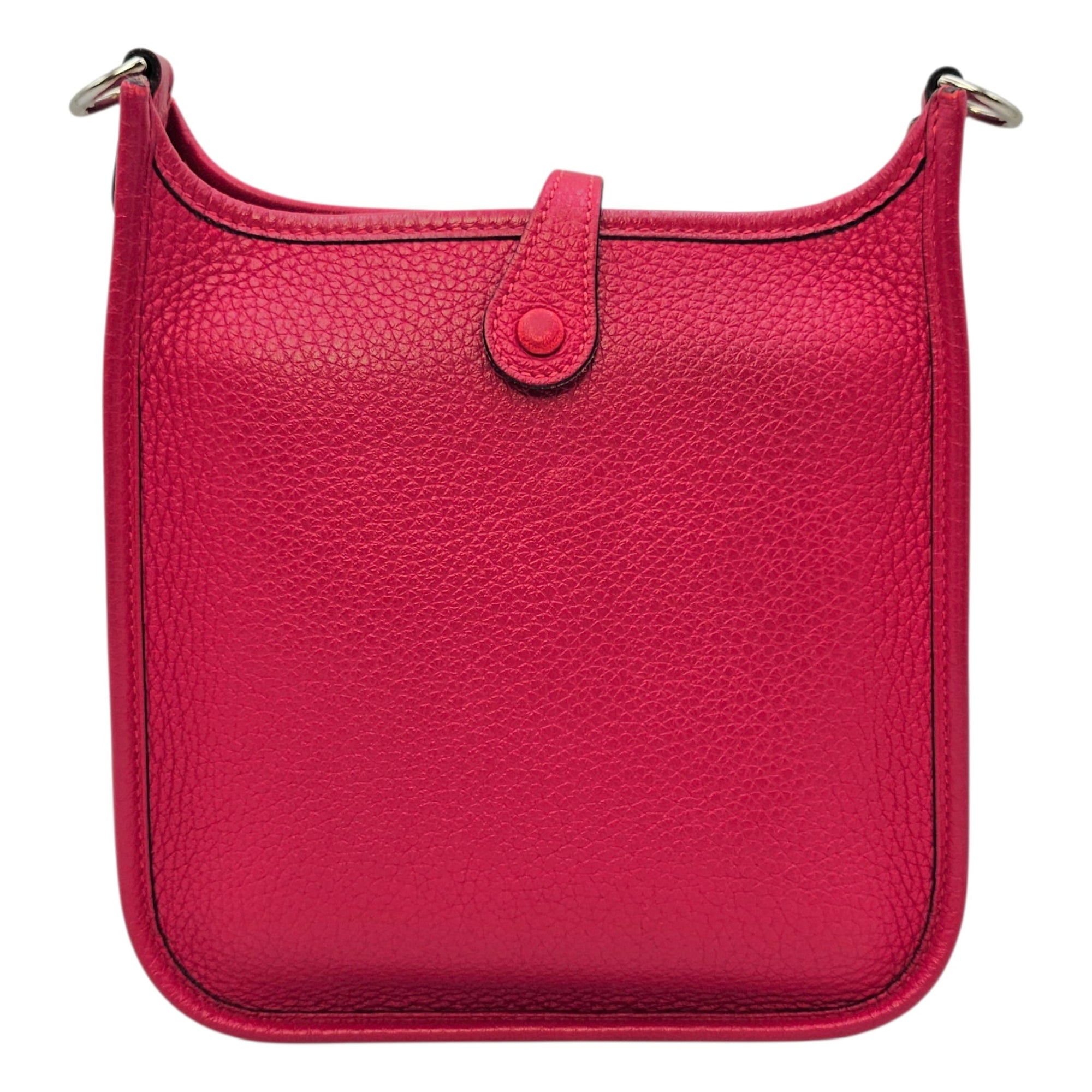 Evelyne Mini Framboise in Clemence Palladium hardware CL2603-20426 2