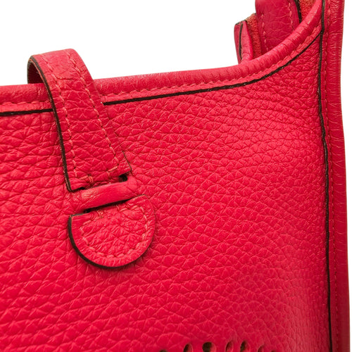 Evelyne Mini Framboise in Clemence Palladium hardware CL2603-20426 9