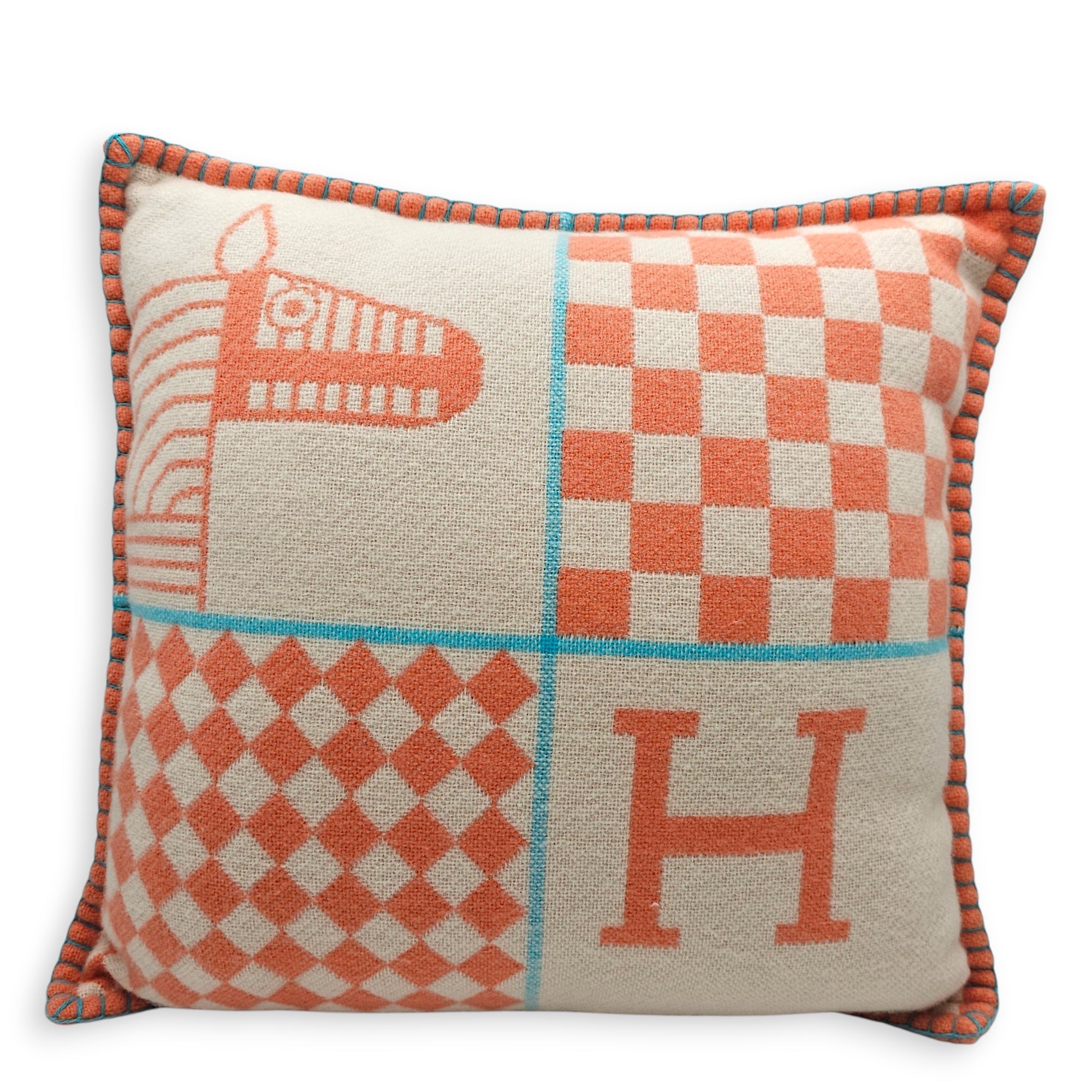 Avalon Animaux Nattes Pillow Corail Homeware CL2603-20434 2