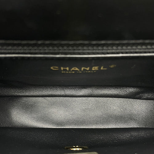 Quilted Timeless Classique Black Crossbody Bag in Lambskin Gold hardware CL2603-20449 7