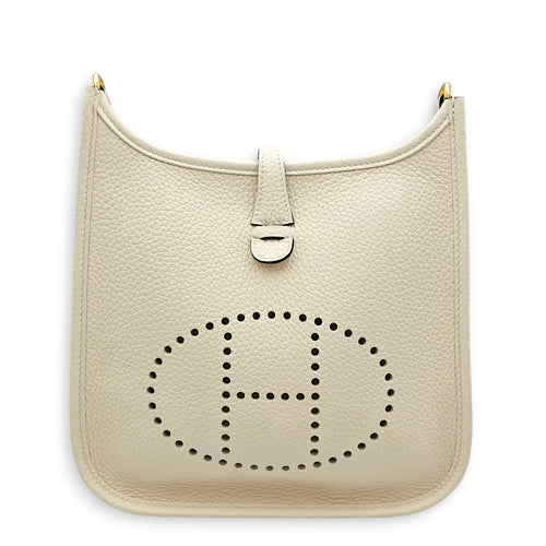 Evelyne 23 Cream in Clemence Gold hardware