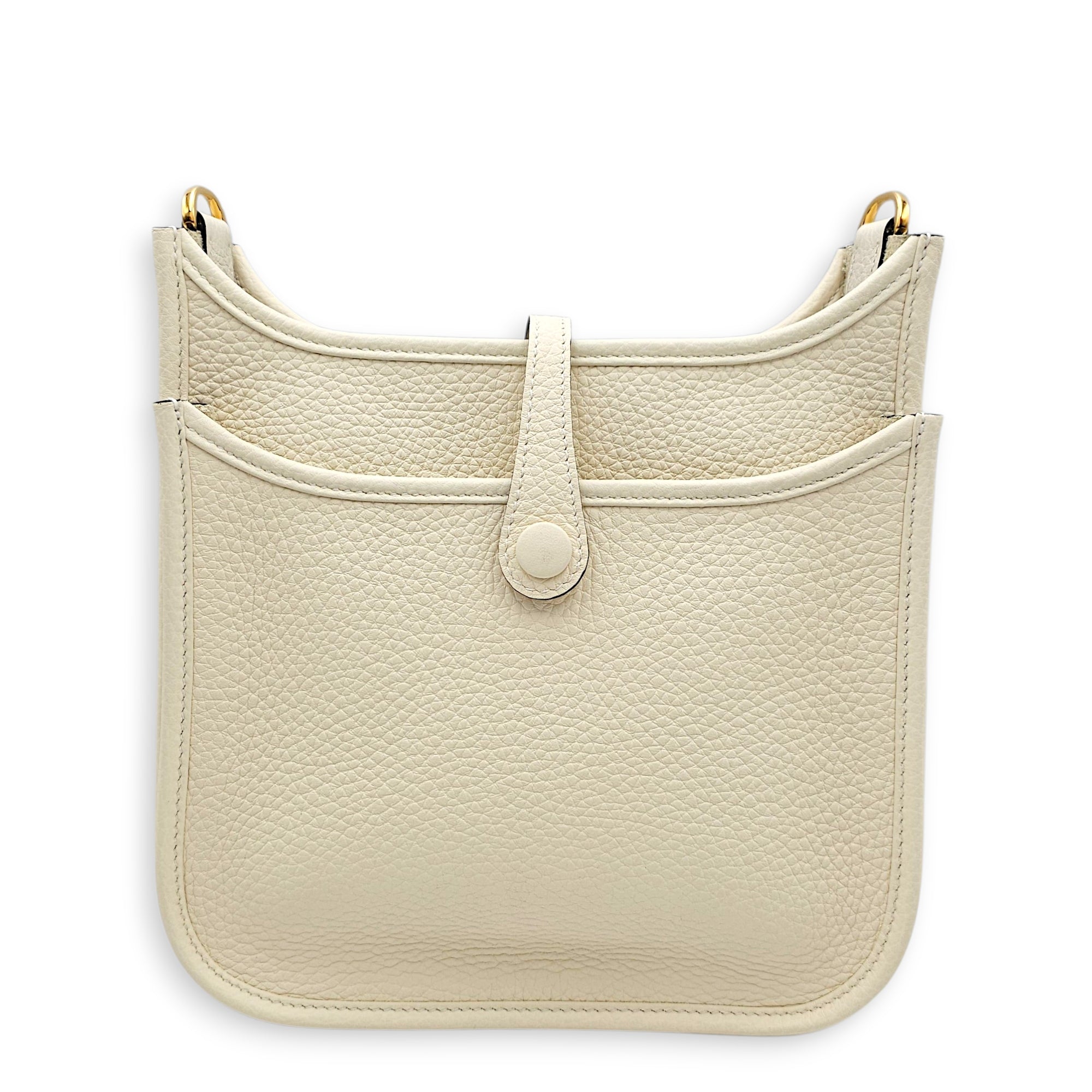 Evelyne 23 Cream in Clemence Gold hardware