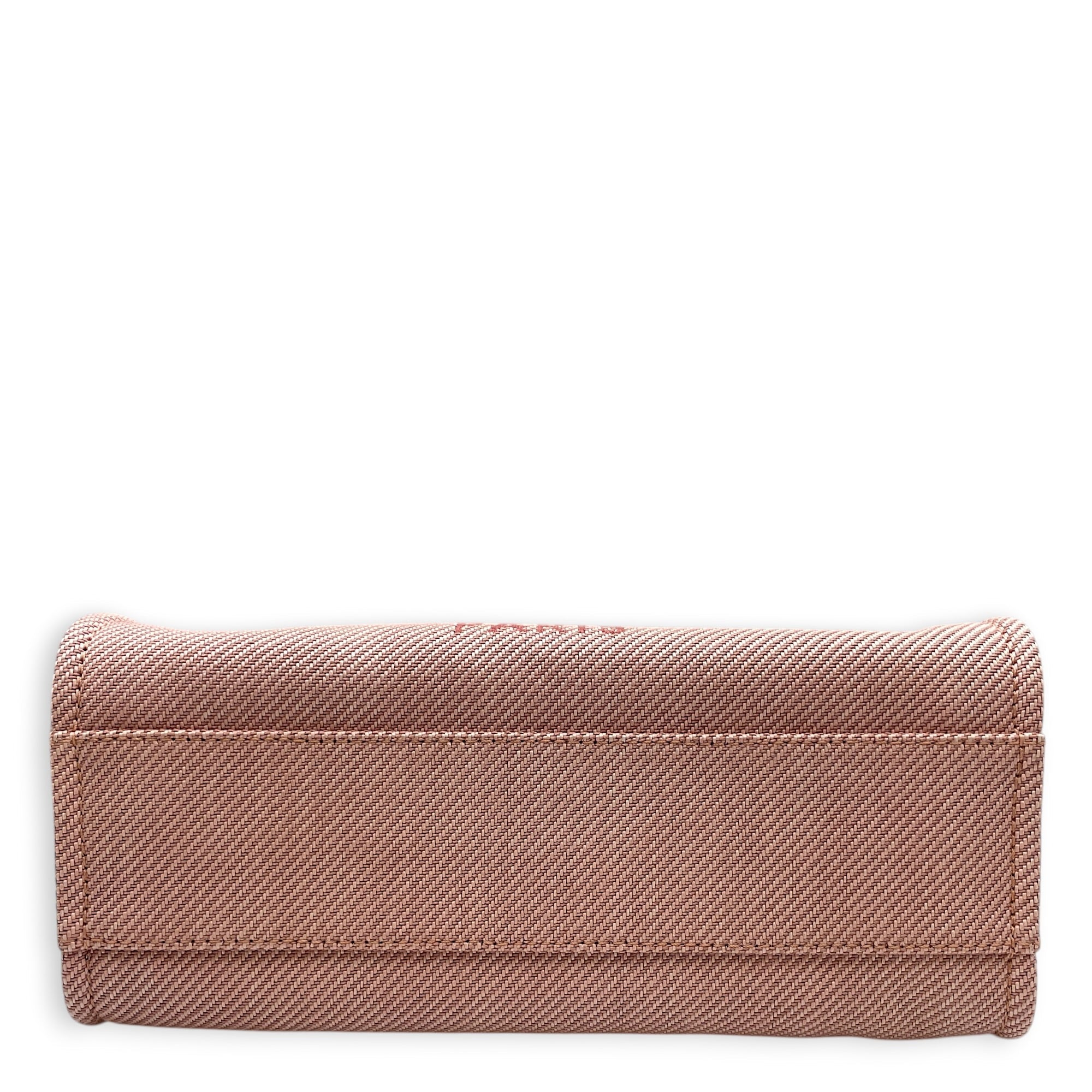 Deauville Small Pink Tote Bag in Canvas Gold hardware CL2603-20458 6