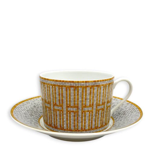 Mosaique Au 24 Gold Tea Cup & Saucer Tableware CL2603-20462 1