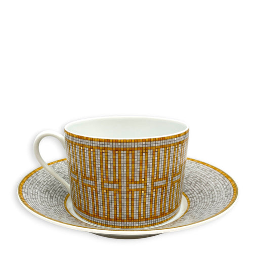 Mosaique Au 24 Gold Tea Cup & Saucer Tableware CL2603-20462 2