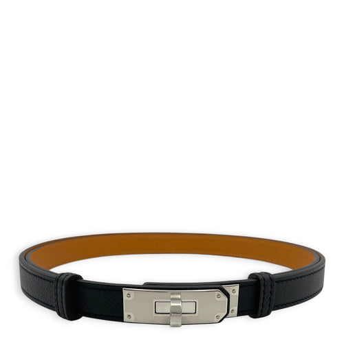 Kelly 18 Belt Black Belt in Epsom Palladium hardware