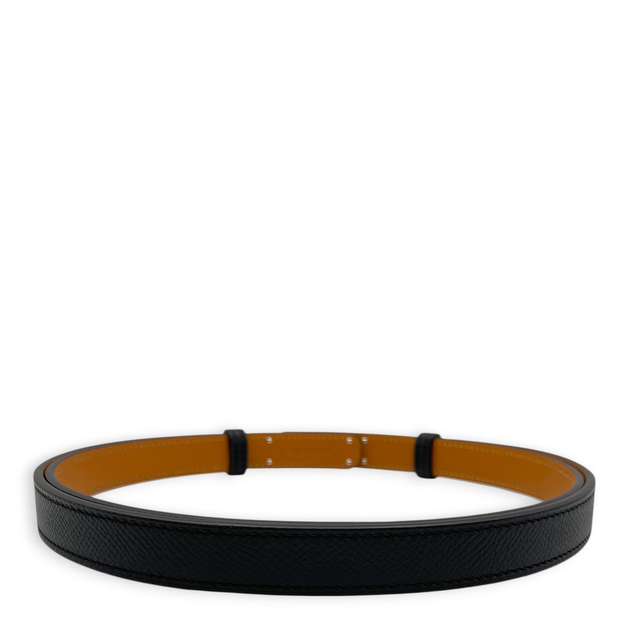 Kelly 18 Belt Black Belt in Epsom Palladium hardware