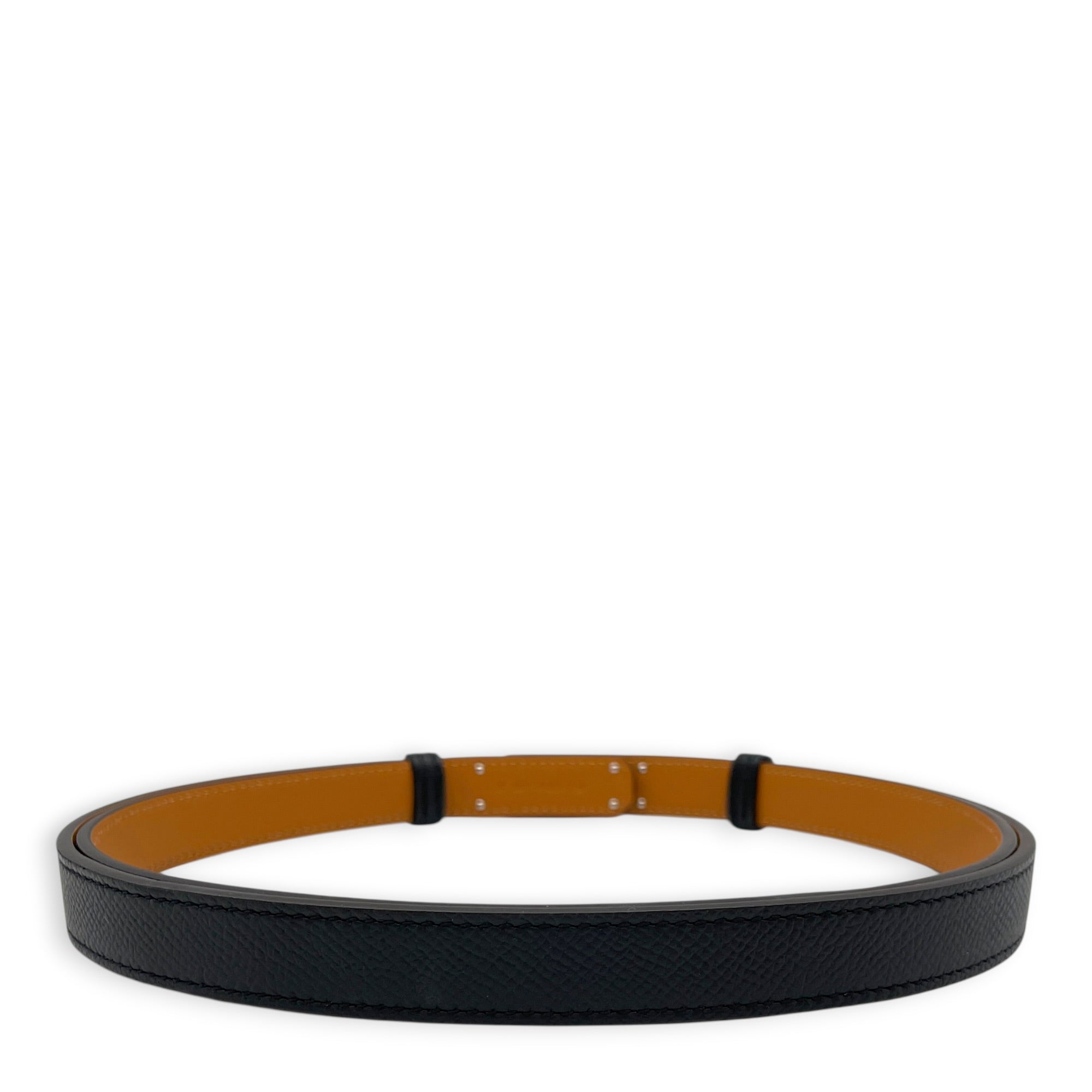 Kelly 18 Belt Black Belt in Epsom Palladium hardware