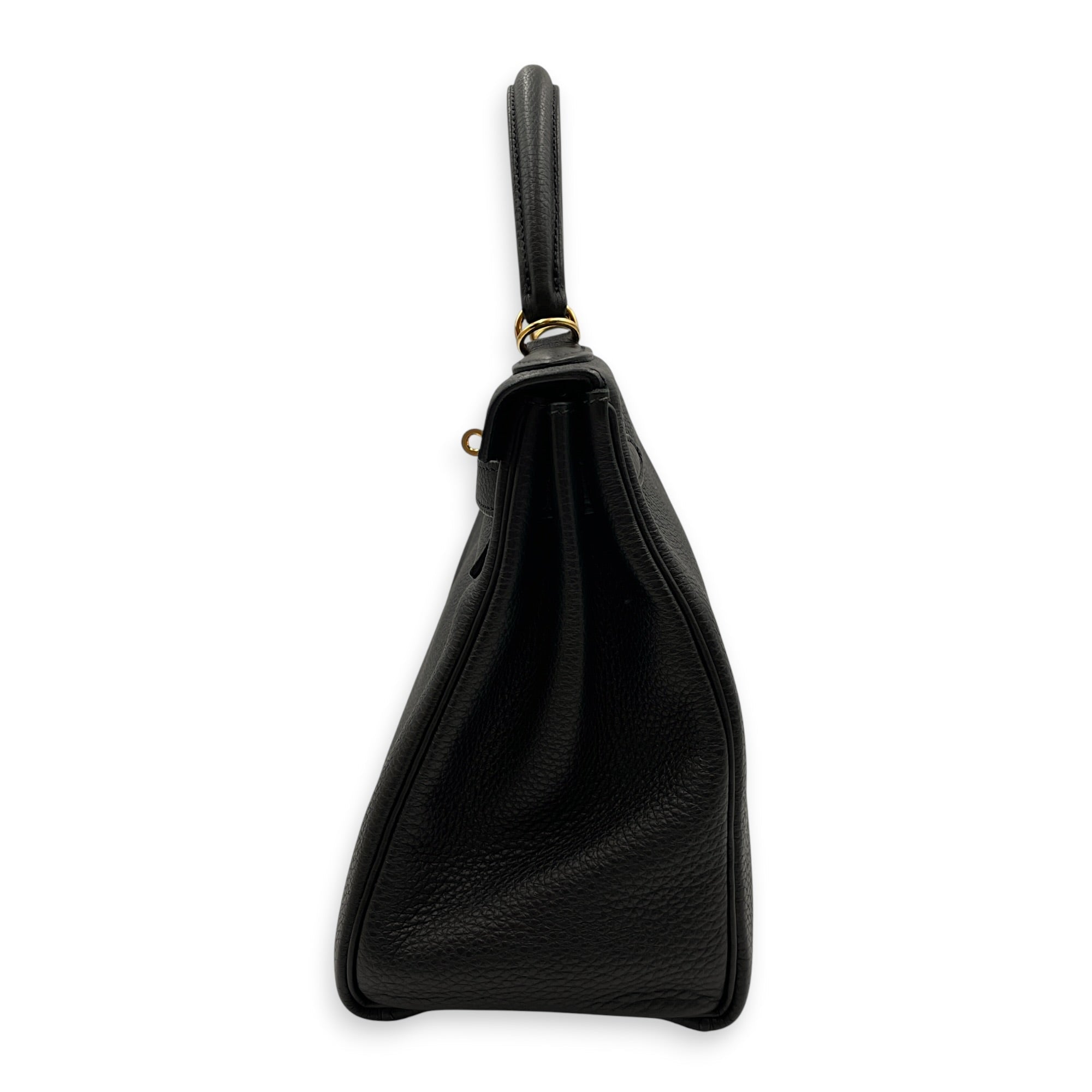Kelly 28 Black in Togo Gold hardware CL2603-20493 4