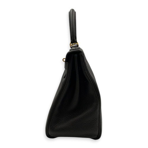 Kelly 28 Black in Togo Gold hardware CL2603-20493 4