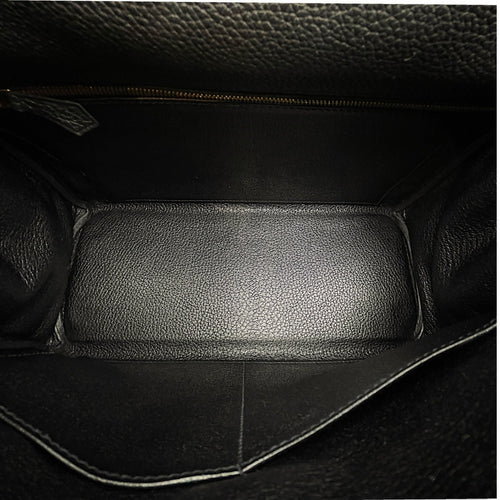 Kelly 28 Black in Togo Gold hardware CL2603-20493 6