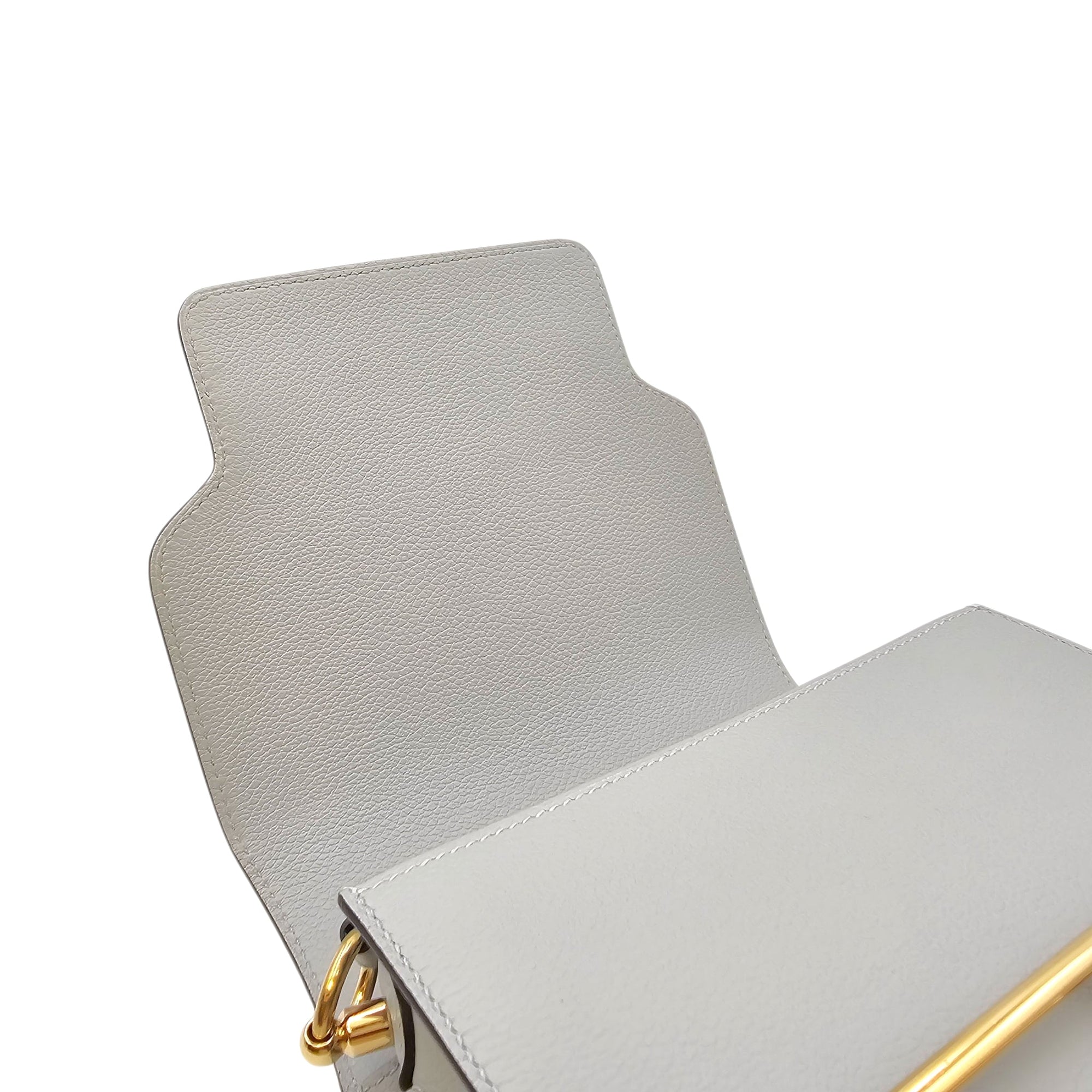 Roulis Mini Blue Glacier in Evercolor Permabrass hardware CL2603-20497 12