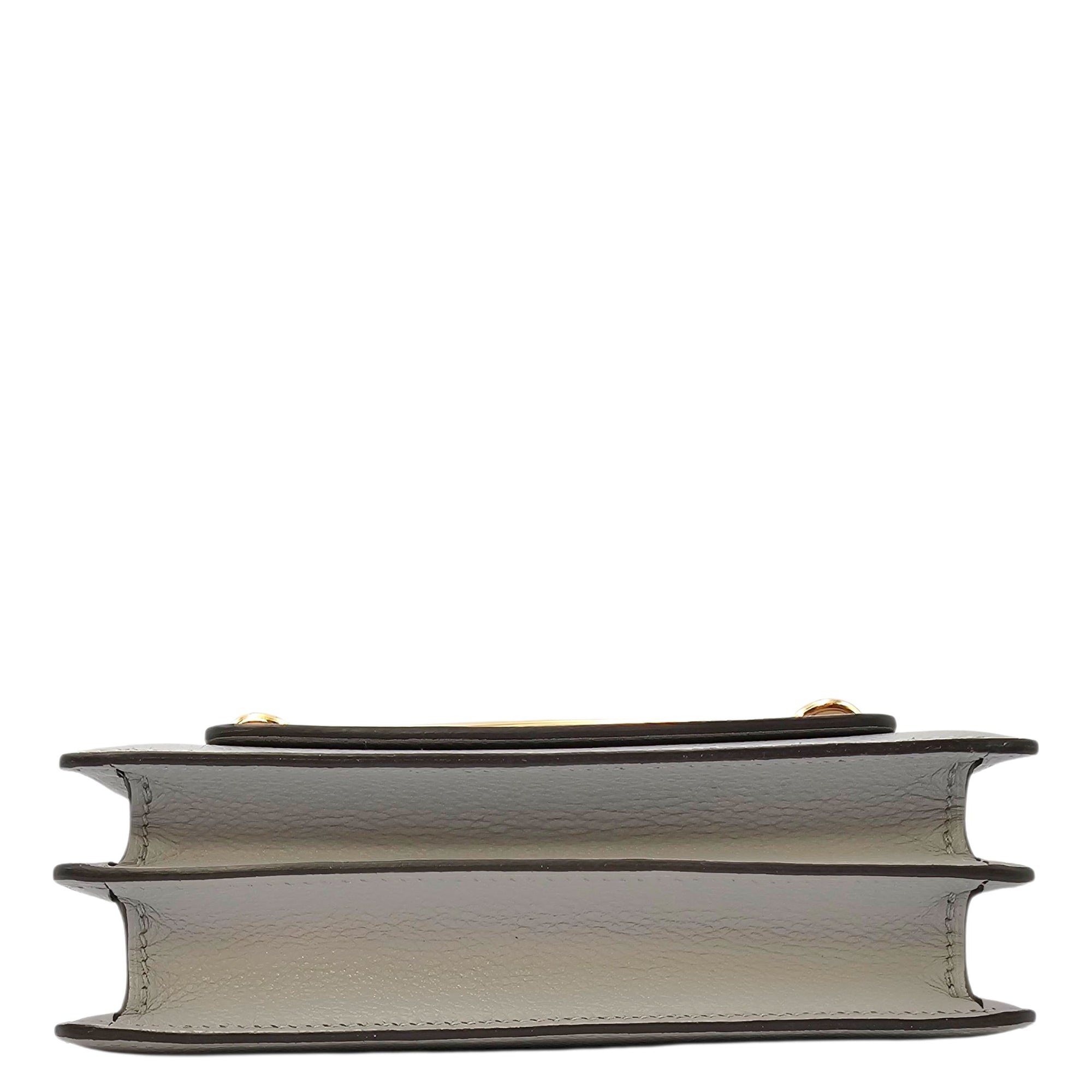 Roulis Mini Blue Glacier in Evercolor Permabrass hardware CL2603-20497 5