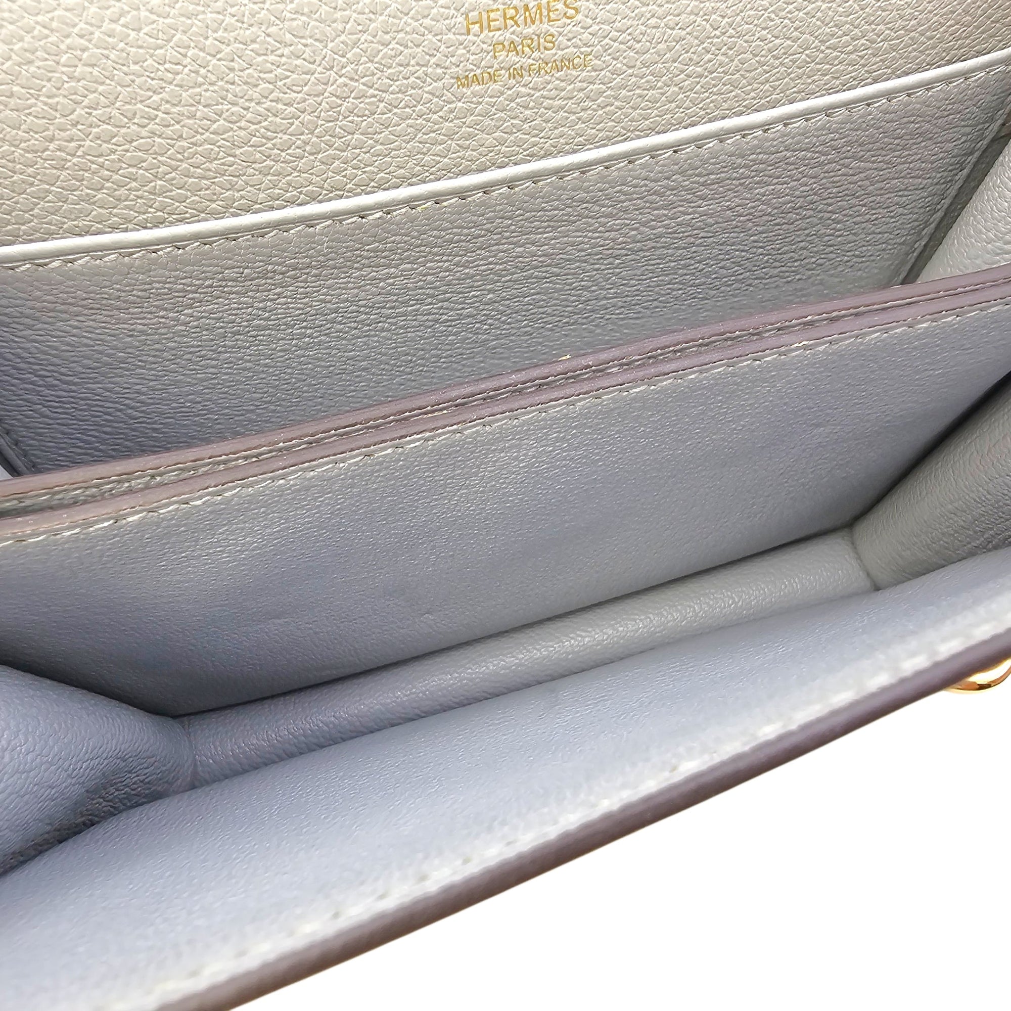 Roulis Mini Blue Glacier in Evercolor Permabrass hardware CL2603-20497 6