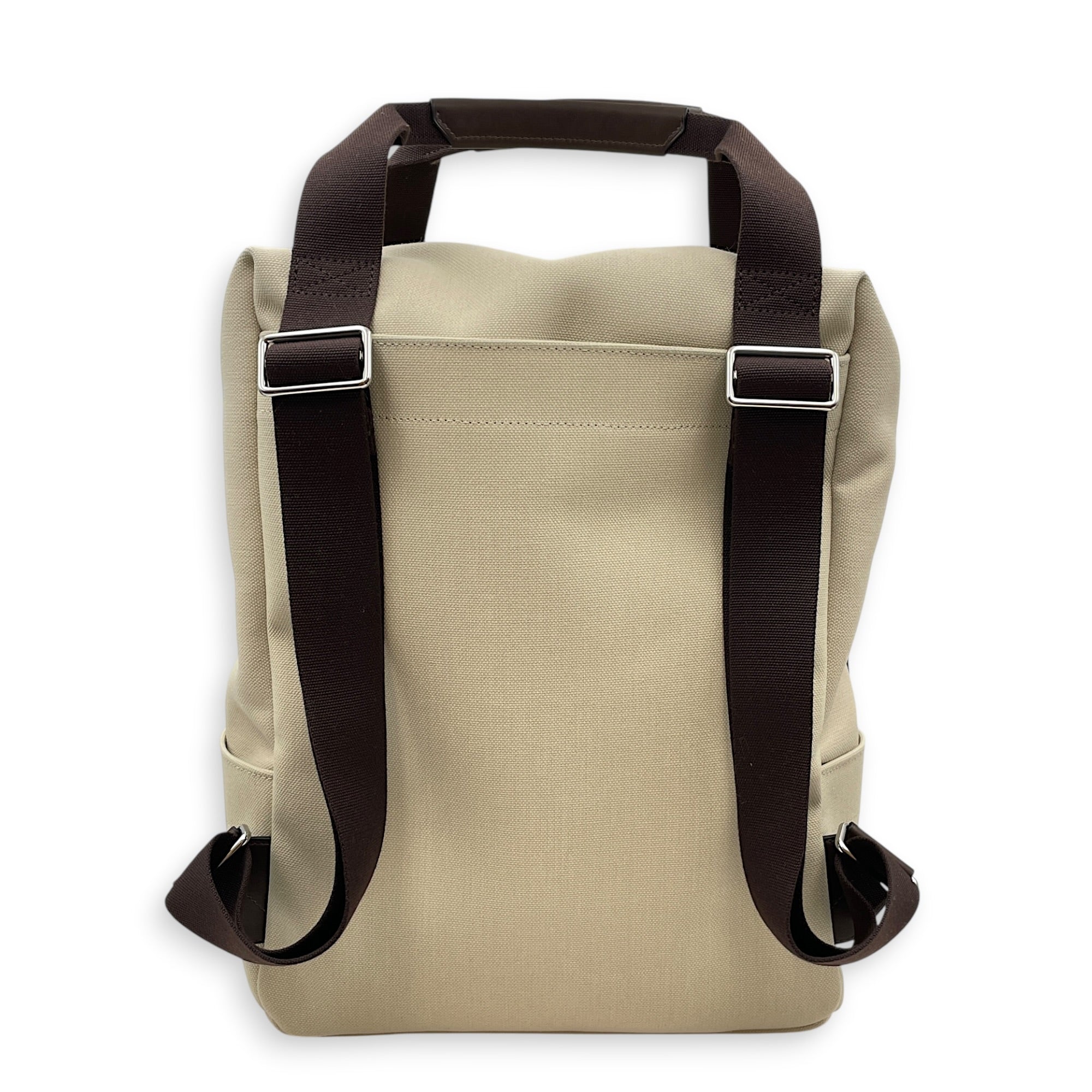 Groom Backpack Beige Sable/Feu in Toile Palladium hardware CL2603-20502 2