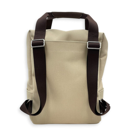 Groom Backpack Beige Sable/Feu in Toile Palladium hardware CL2603-20502 2