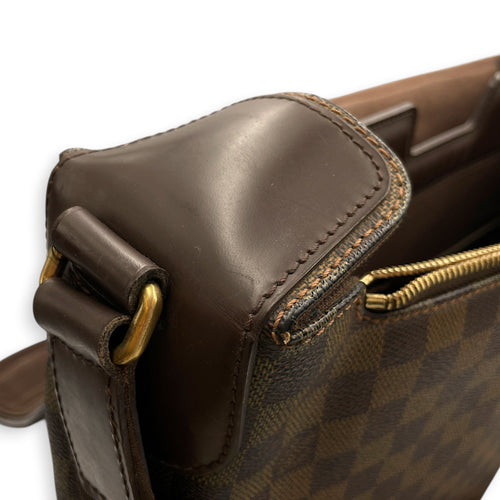 Damier Ebene Spencer Brown Messenger in Coated Canvas Gold hardware CL2603-20506 8