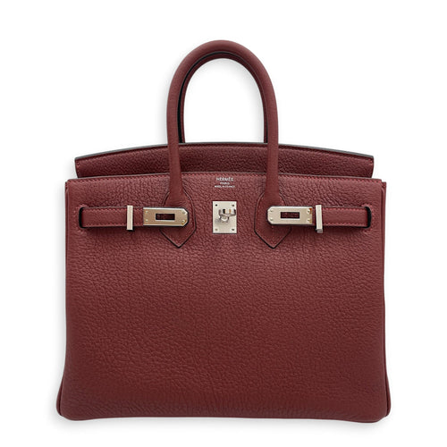 Birkin 25 Rouge H in Togo Palladium hardware CL2603-20515 1