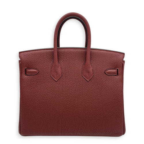 Birkin 25 Rouge H in Togo Palladium hardware CL2603-20515 2