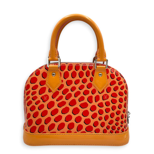 Alma Jungle Monogram Vernis BB Orange Crossbody Bag in Patent Leather Silver hardware CL2603-20516 1