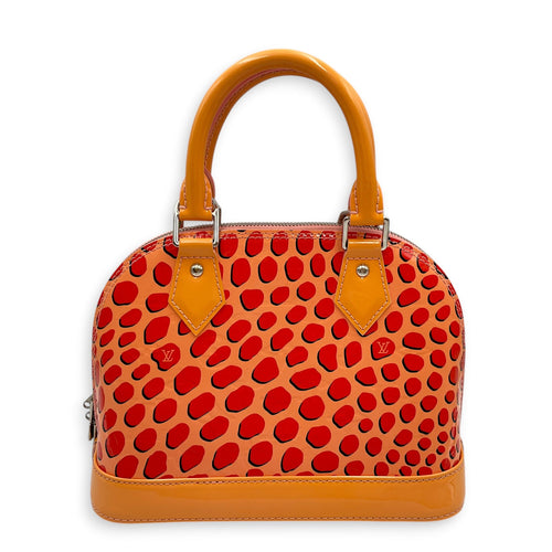 Alma Jungle Monogram Vernis BB Orange Crossbody Bag in Patent Leather Silver hardware CL2603-20516 2
