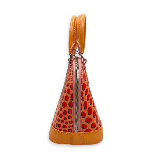 Alma Jungle Monogram Vernis BB Orange Crossbody Bag in Patent Leather Silver hardware CL2603-20516 3